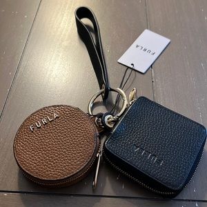 Furla Wristlet Set NWT brown black